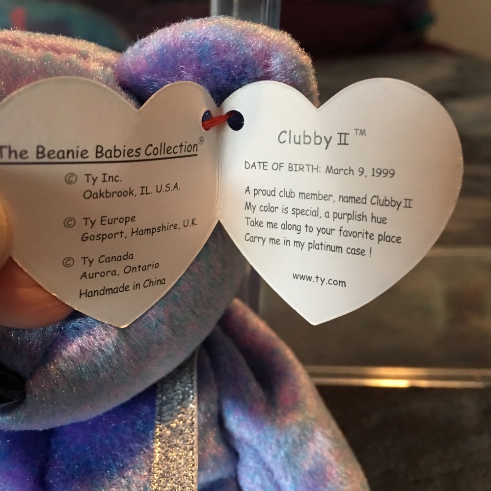 Clubby II Beanie Bear - Picture 2 of 3